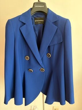 Emporio Armani Royal Blue Blazer Size 38